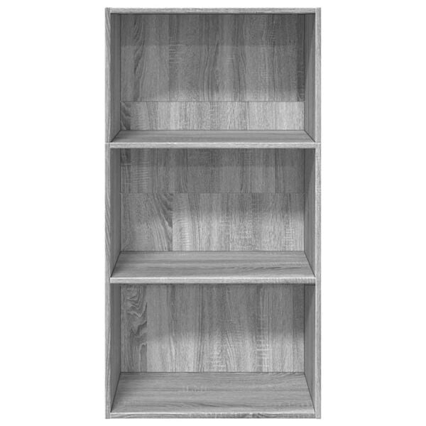 vidaXL B&uuml;cherregal Grau Sonoma 60x30x114 cm Holzwerkstoff