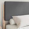 vidaXL Bettgestell mit gepolstertem Kopfteil Dunkelgrau 160 x 200 cm