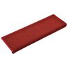 vidaXL Stufenmatten 30 Stk. 65x21x4 cm Rot Rechteckiger Rand
