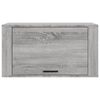 vidaXL Wand-Schuhschrank Grau Sonoma 70x35x38 cm Massivholz Kiefer