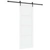 vidaXL Schiebet&uuml;r ORKDAL Wei&szlig; 83 x 232 cm Massives Kiefernholz