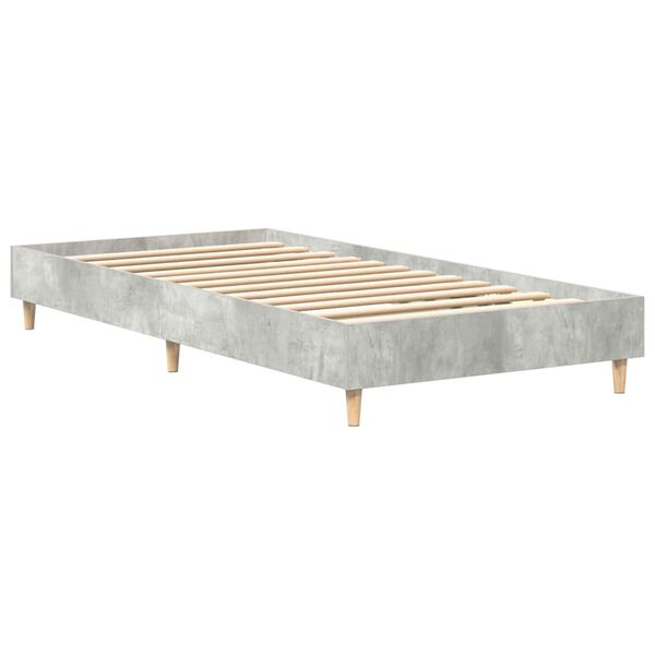 vidaXL Bettrahmen Beton Grau 203 x 93 x 25 cm Holzwerkstoff
