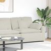 vidaXL Modulares Sofa Endmodul mit Armlehne Kissen Creme 100 cm