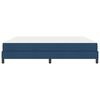 vidaXL Boxspringbett mit Matratze Blau 200 x 200 cm Stoff