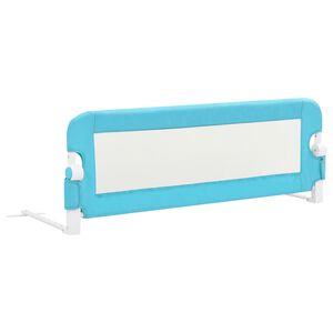 vidaXL Kleinkind-Bettschutzgitter Blau 120x42 cm Polyester