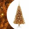 vidaXL Weihnachtsbaum Gold 120 cm PET