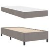 vidaXL Boxspringbett mit Matratze Taupe 90 x 190 cm Stoff