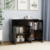 vidaXL Sideboard Hochglanz-Schwarz 88x30x70 cm Holzwerkstoff