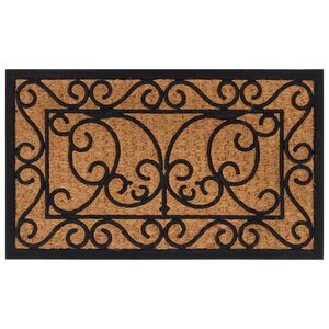 vidaXL Fu&szlig;matte Rechteckig 45x75 cm Gummi und Kokosfaser