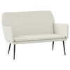 vidaXL Sitzbank Creme 108x79x79 cm Samt