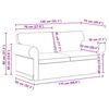 vidaXL Sofa 2 pcs Dunkelgr&uuml;n