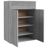 vidaXL Schuhschrank Grau Sonoma 60x35x84 cm Holzwerkstoff