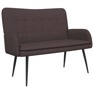 vidaXL 2-Sitzer Sofa Dunkelbraun 115 x 61 x 87 cm Stoff