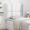 vidaXL Kopfteil Ohr Wei&szlig; 80 x 23 x 6 cm PVC