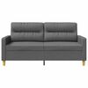 vidaXL 2-Sitzer-Sofa Dunkelgrau 140 cm Stoff