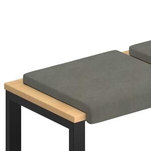 vidaXL Bankkissen 2 stk. Cord Hellgrau Tiefe 35 cm