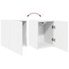 vidaXL TV-Wandschrank 2 pcs Wei&szlig; 30 x 31 x 40 cm Holzwerkstoff