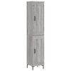 vidaXL Highboard Grau Sonoma 34,5x34x180 cm Holzwerkstoff
