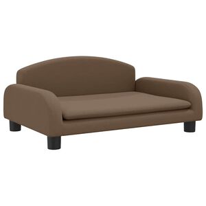 vidaXL Kindersofa Braun 70x45x30 cm Stoff