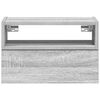 vidaXL Wand-Nachttische 2 Stk. Grau Sonoma 45x26x28,5 cm