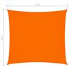 vidaXL Sonnensegel Oxford-Gewebe Quadratisch 5x5 m Orange