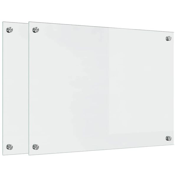 vidaXL Küchenrückwand Transparent 70 x 50 cm Gehärtetes Glas