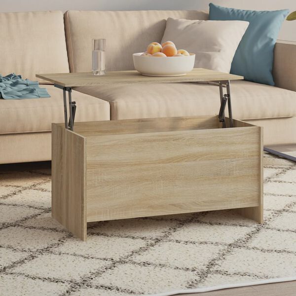 vidaXL Couchtisch Sonoma-Eiche 102x55,5x52,5 cm Holzwerkstoff