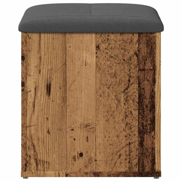 vidaXL Sitzbank mit Stauraum Altholz-Optik 42x42x45 cm Holzwerkstoff
