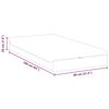 vidaXL Matratze Wei&szlig; und Grau 80 x 160 cm Taschenfeder