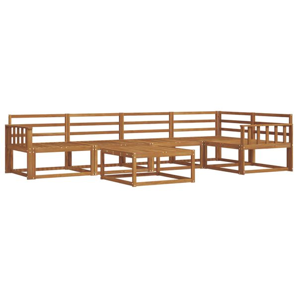vidaXL Outdoor-Sofagarnitur 6 pcs Natur Massivholz Akazie