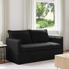vidaXL Sofa 140cm Schwarz Metall