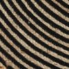 vidaXL Teppich Handgefertigt Jute mit Spiralen-Design Schwarz 150 cm