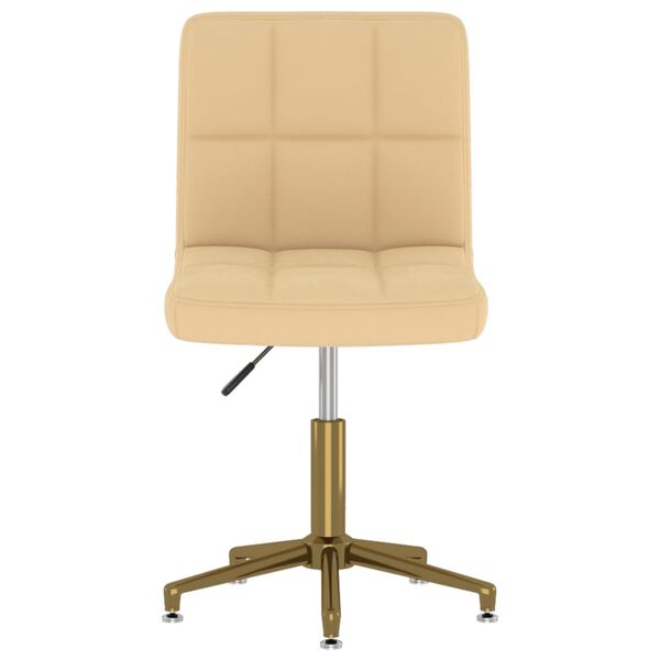 vidaXL Esszimmerst&uuml;hle 4 Stk. Drehbar Creme Samt