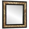 vidaXL Wandspiegel Schwarz und Braun 50 x 2 x 50 cm Massivholz Akazie