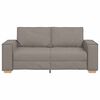 vidaXL 2-Sitzer Sofa Taupe 180x78x84 cm Stoff
