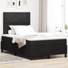 vidaXL Boxspringbett mit Matratze Schwarz 120 x 200 cm Samt