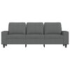 vidaXL 3-Sitzer-Sofa Dunkelgrau 180 cm Stoff