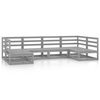 vidaXL 6-tlg. Garten-Lounge-Set Massivholz Kiefer