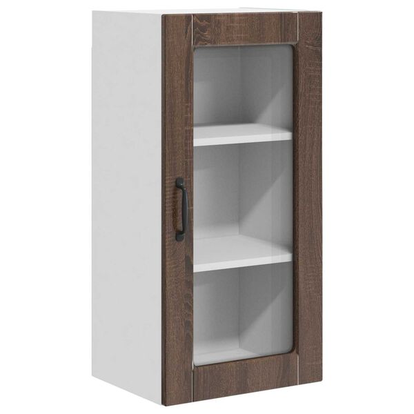 vidaXL K&uuml;chenschrank Braun Eichen-Optik 40 x 31 x 80 cm Holzwerkstoff