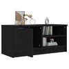 vidaXL TV-Schrank Schwarz 80x35x36,5 cm Holzwerkstoff