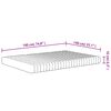 vidaXL Matratze Schaumstoff Mittelweich 140x190 cm