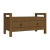 vidaXL Flurbank Honigbraun 80x40x43 cm Massivholz Kiefer