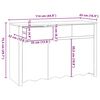 vidaXL Sideboard Drammen Wei&szlig; 114 x 43 x 75.5 cm Massivholz Kiefer