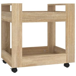 vidaXL B&uuml;rowagen Sonoma-Eiche 60x45x60 cm Holzwerkstoff