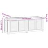 vidaXL Gartenbox mit Beutel 150x50x55 cm Massivholz Teak