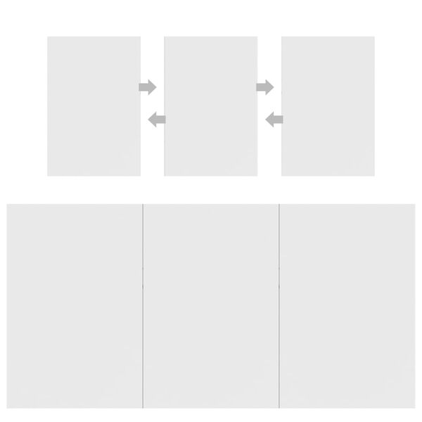 vidaXL Esstisch Wei&szlig; 160x80x76 cm Holzwerkstoff