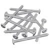 vidaXL M&ouml;bel-Schrauben 12 pcs Silber M6 x 85 mm Stahl