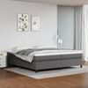 vidaXL Boxspringbettgestell Grau 200x200 cm Kunstleder