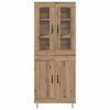 vidaXL Highboard Artisan-Eiche 69,5 x 34 x 90 cm Holzwerkstoff