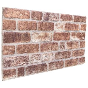 vidaXL Wandpaneele 10 pcs Braun 100 x 50 cm EPS-Schaum